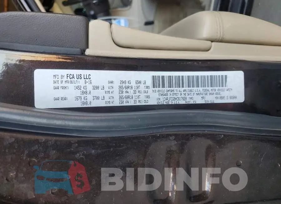 1C4RJFCG9HC617620 Photo# 12
