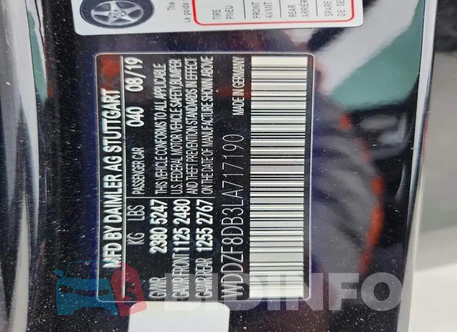 WDDZF8DB3LA717190 Photo# 12