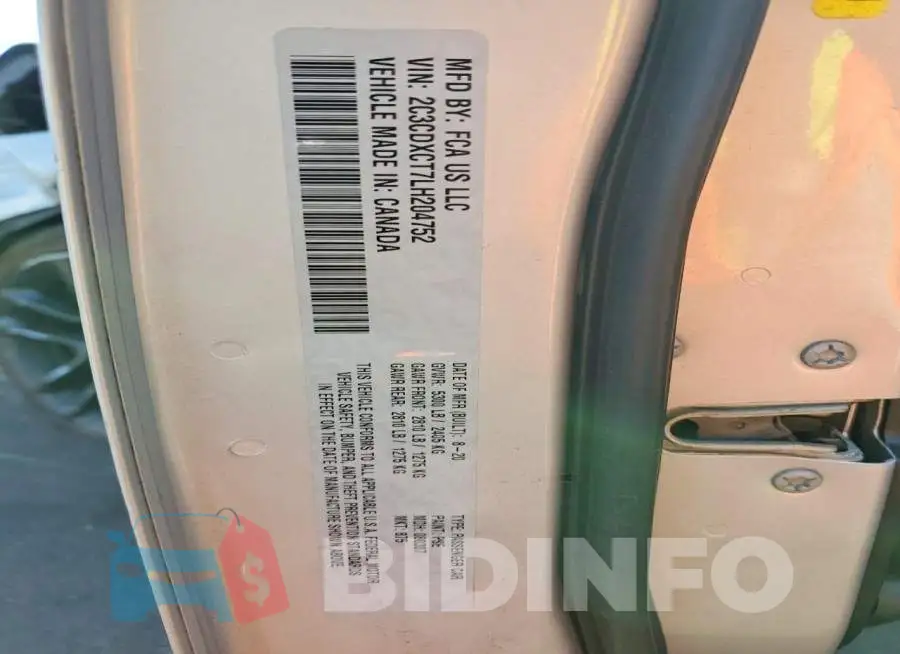 2C3CDXCT7LH204752 Photo# 13