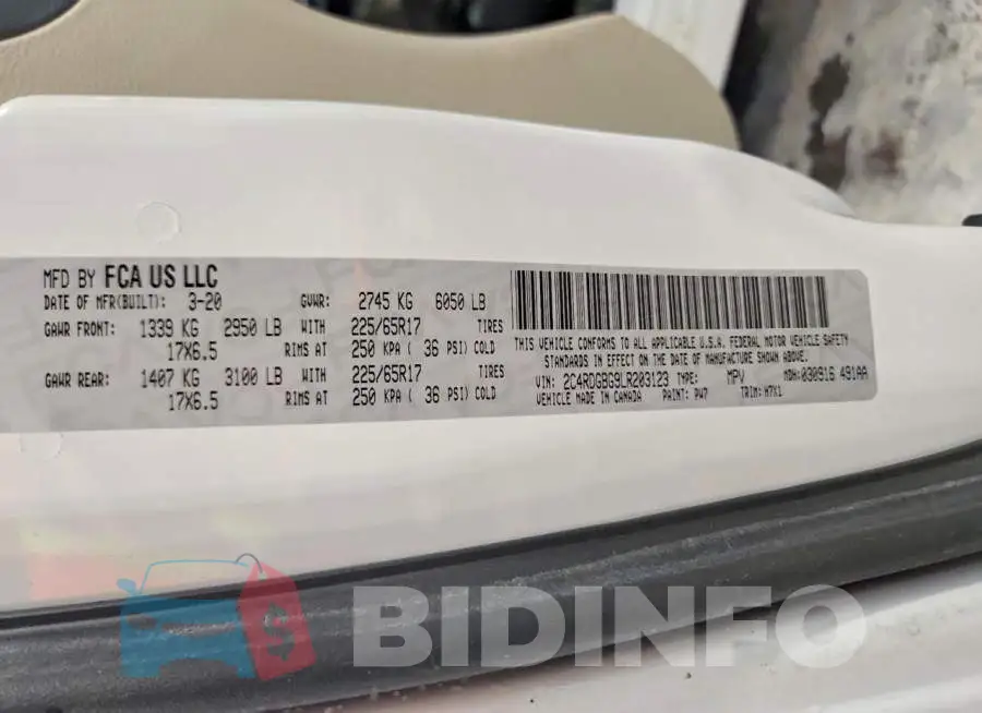2C4RDGBG9LR203123 Photo# 13