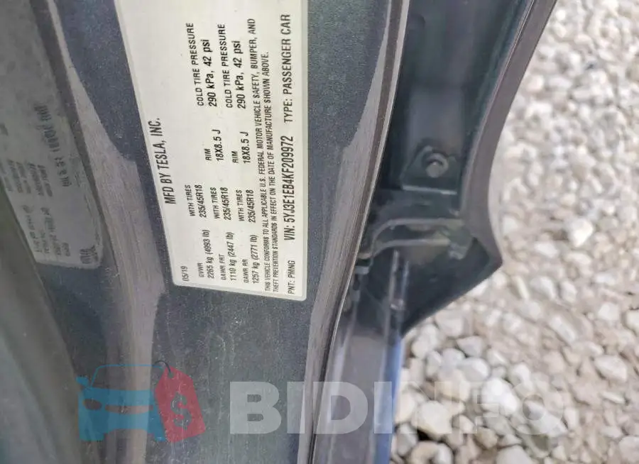 5YJ3E1EB4KF209972 Photo# 13