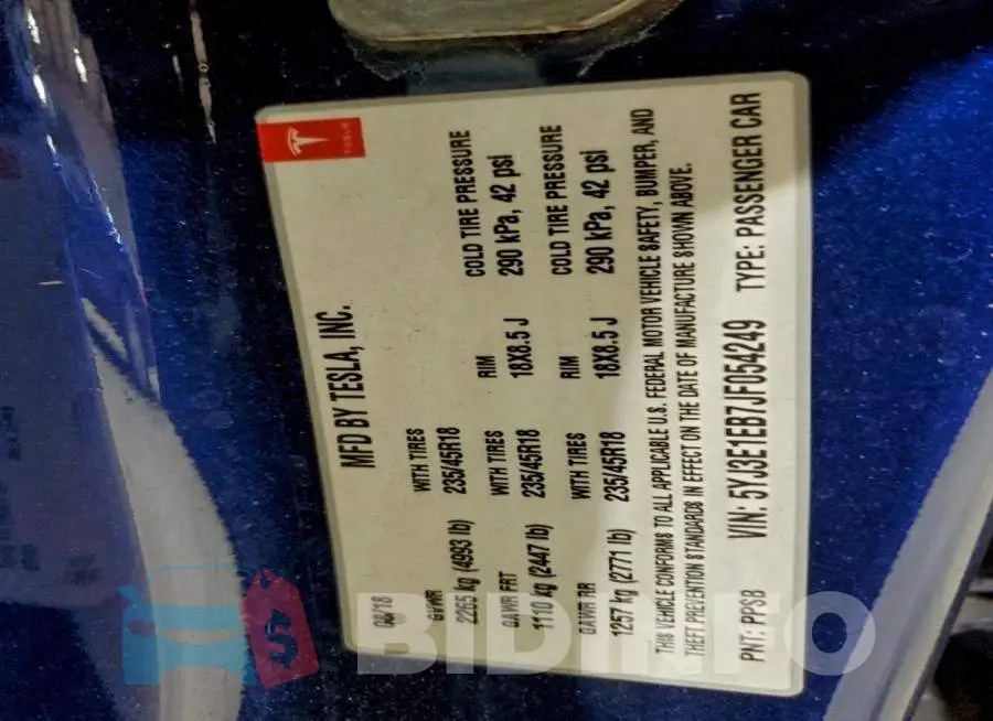 5YJ3E1EB7JF054249 Photo# 12