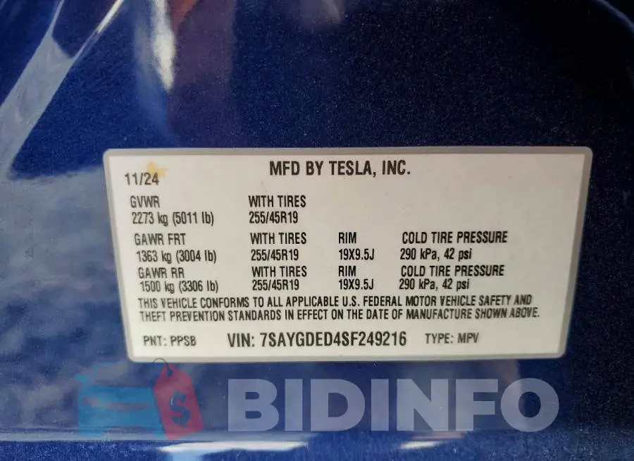 7SAYGDED4SF249216 Photo# 13