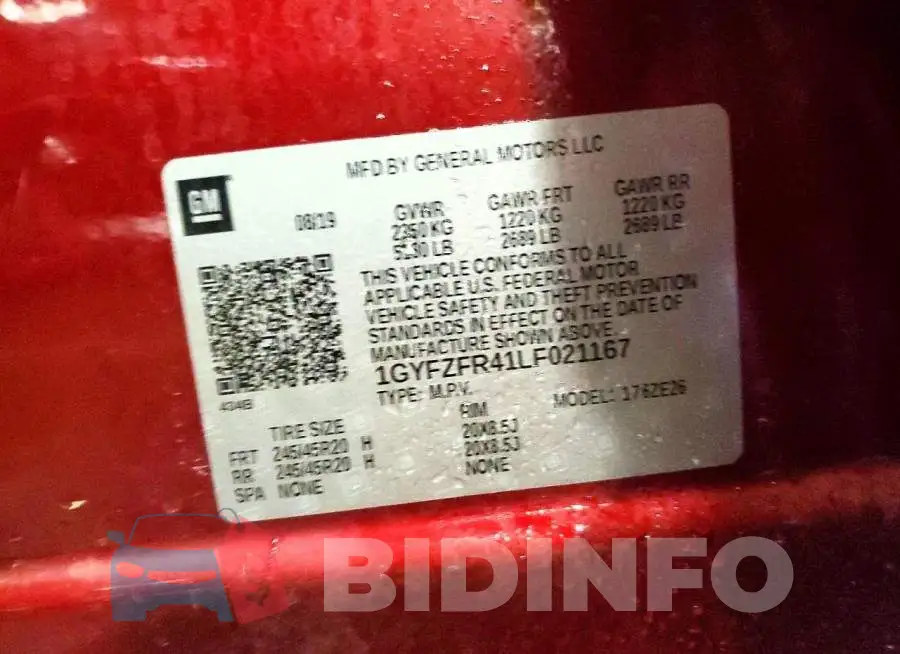 1GYFZFR41LF021167 Photo# 13