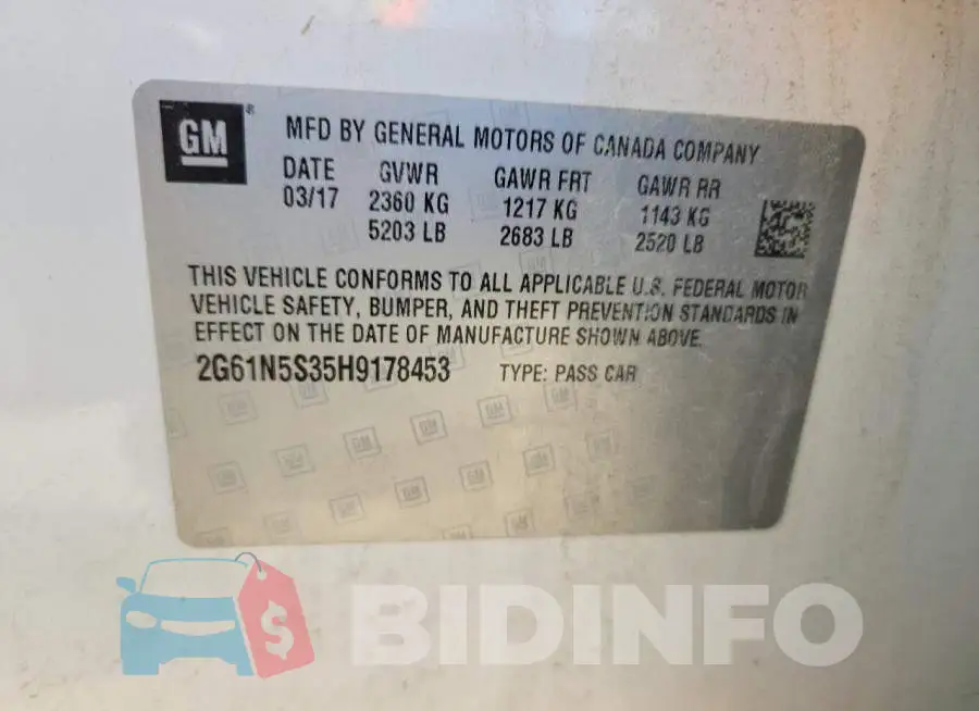 2G61N5S35H9178453 Photo# 12