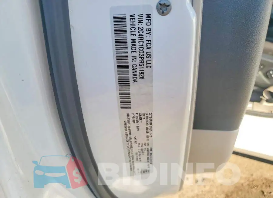 2C4RC1CG3PR511926 Photo# 12