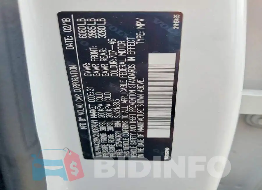 YV4A22PK2J1367041 Photo# 14