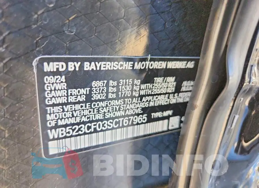 WB523CF03SCT67965 Photo# 13