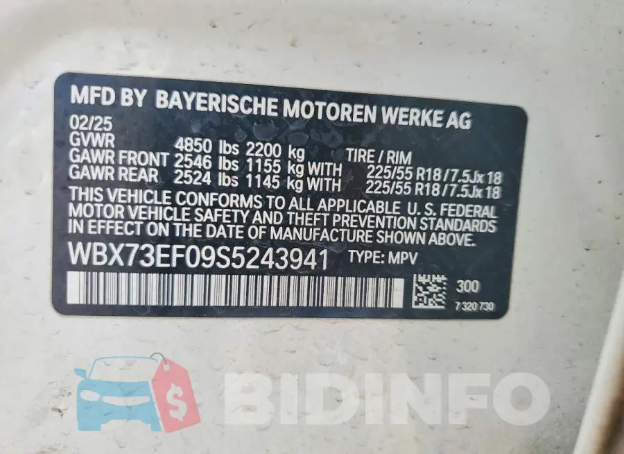 WBX73EF09S5243941 Photo# 13