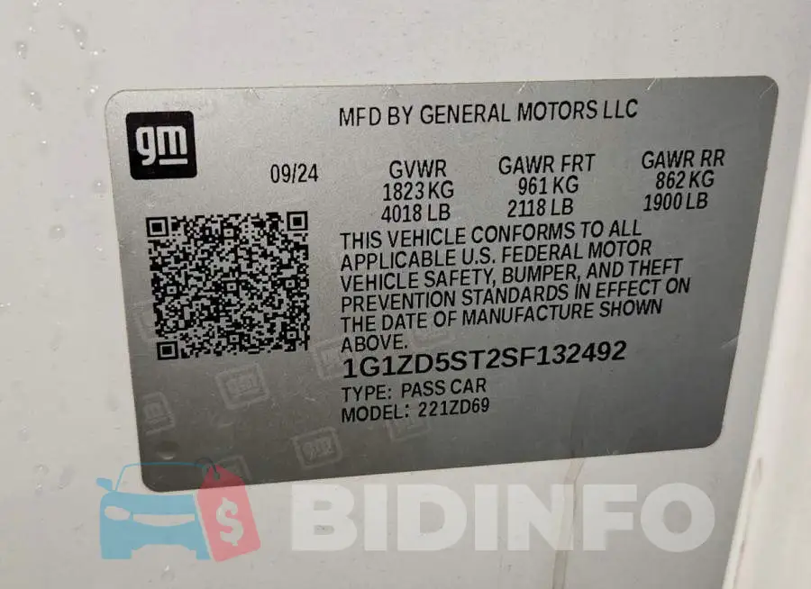 1G1ZD5ST2SF132492 Photo# 12