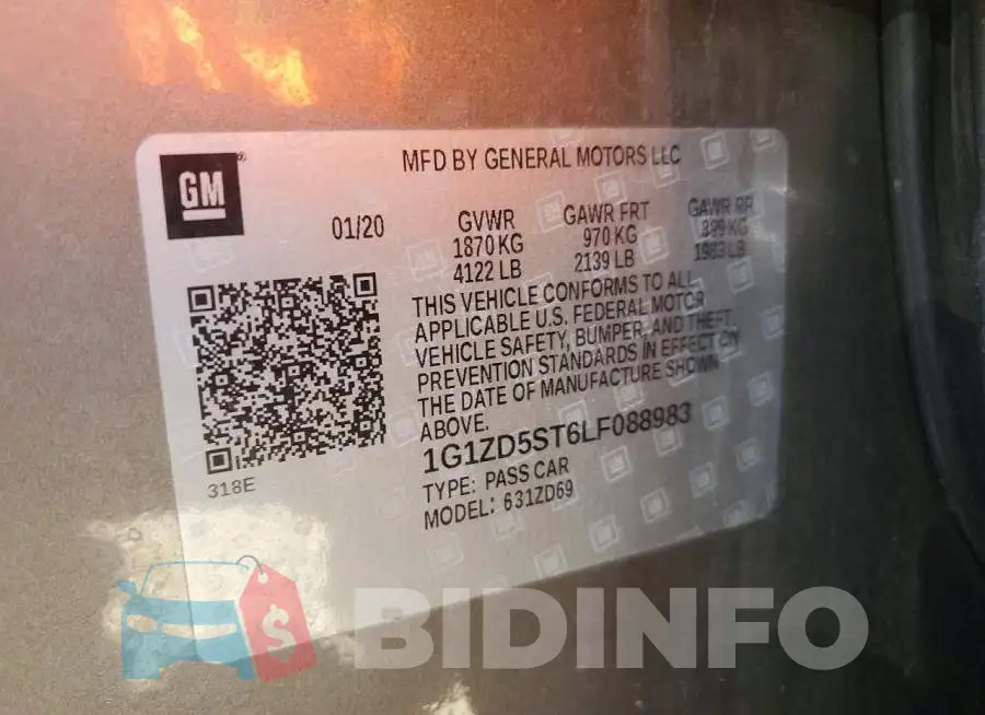1G1ZD5ST6LF088983 Photo# 13
