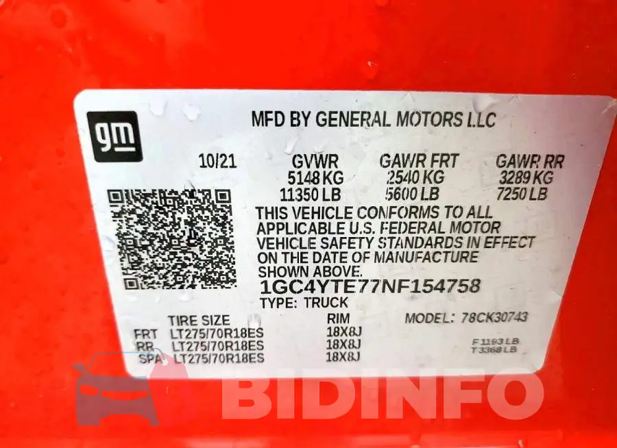 1GC4YTE77NF154758 Photo# 12