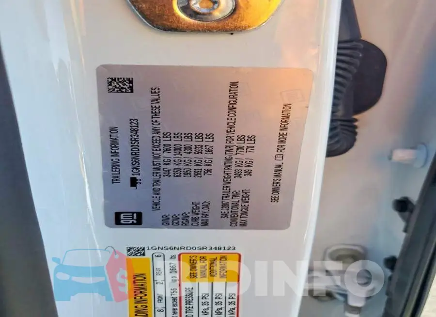 1GNS6NRD0SR348123 Photo# 12