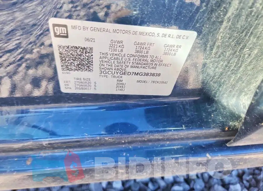 3GCUYGED7MG383838 Photo# 13