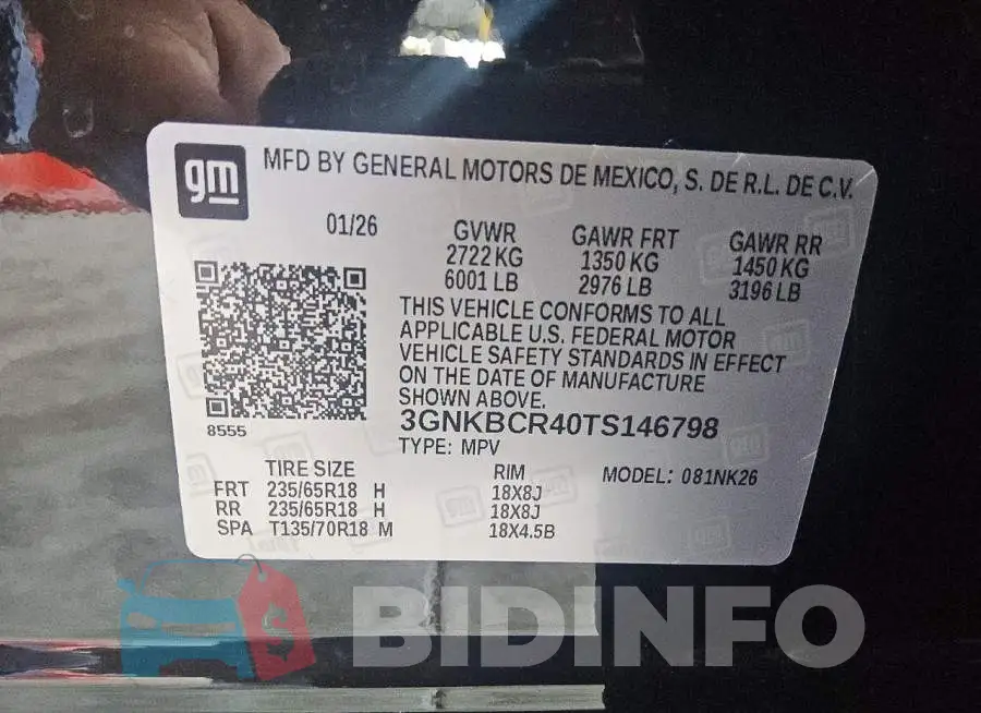 3GNKBCR40TS146798 Photo# 14