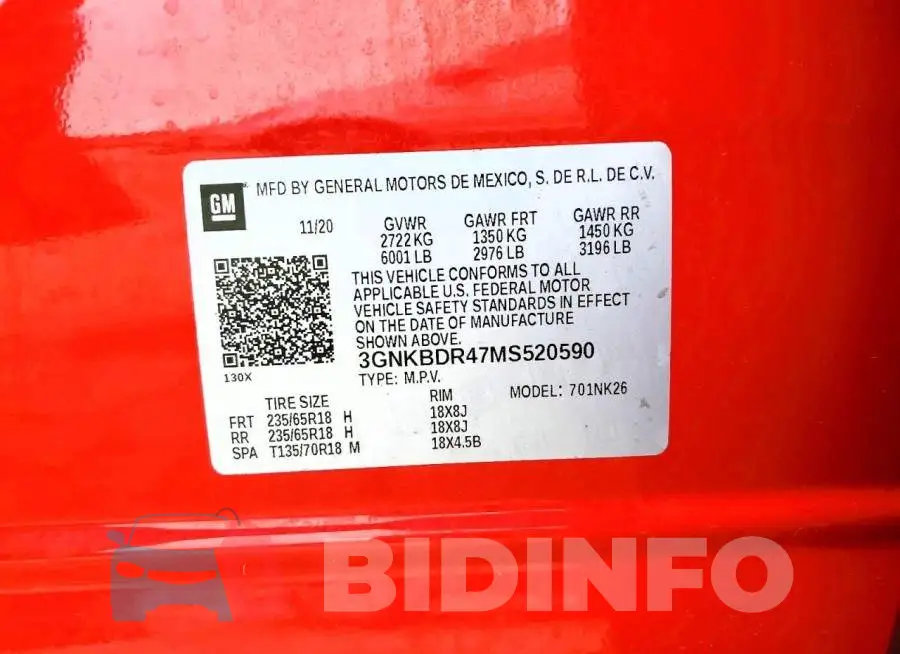 3GNKBDR47MS520590 Photo# 13