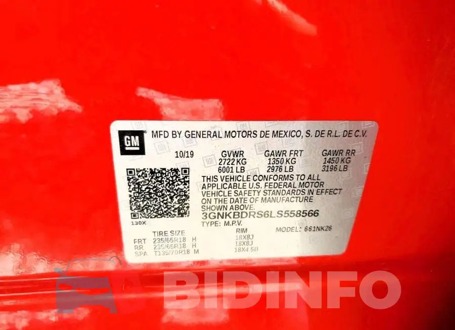 3GNKBDRS6LS558566 Photo# 13