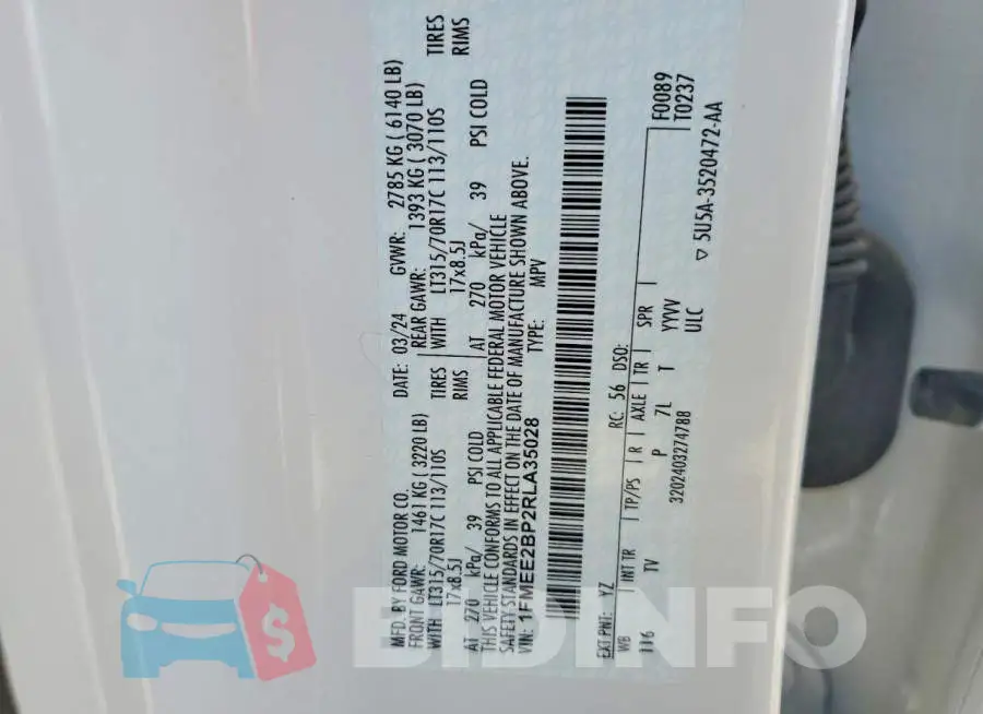 1FMEE2BP2RLA35028 Photo# 13