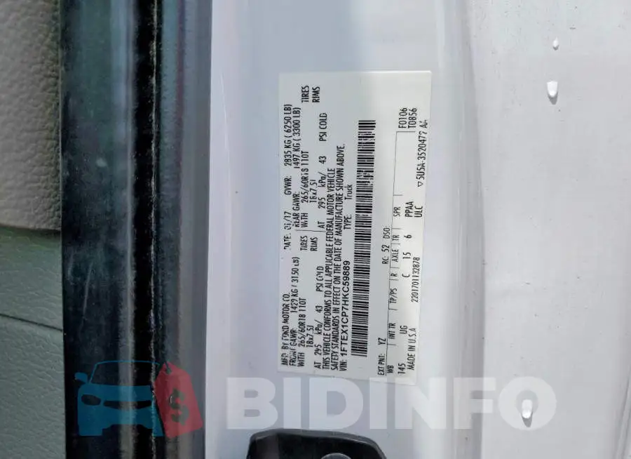 1FTEX1CP7HKC59889 Photo# 12