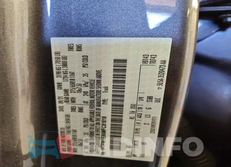 1FTFW1E86MFC81818 Photo# 13