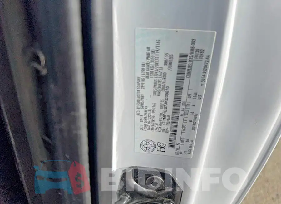 1FTMF1EB7JKD39070 Photo# 10