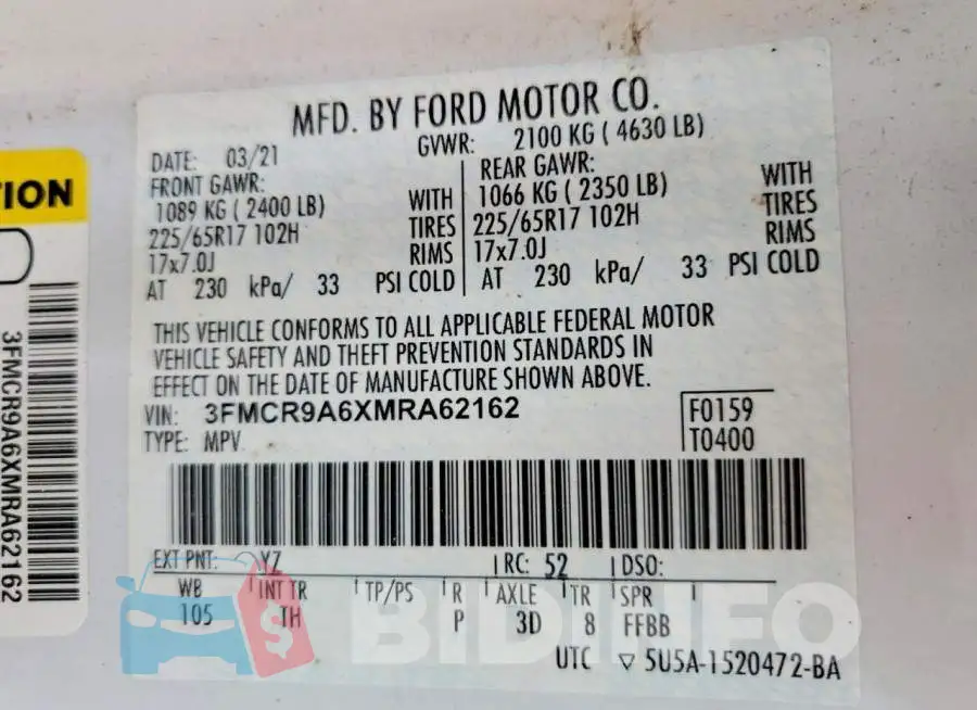 3FMCR9A6XMRA62162 Photo# 12