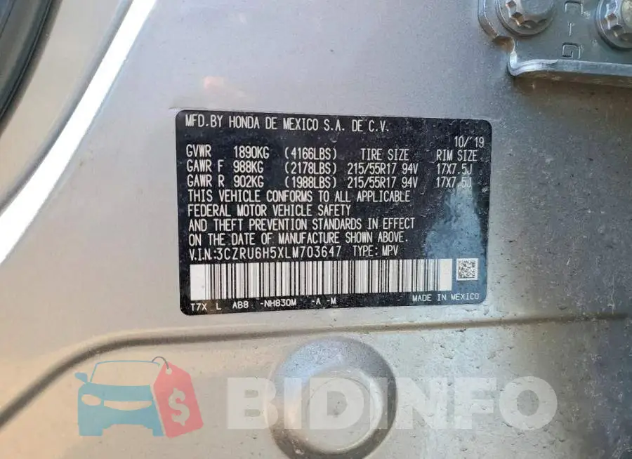 3CZRU6H5XLM703647 Photo# 12