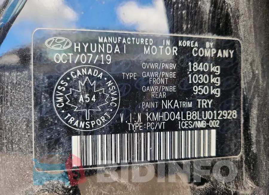 KMHD04LB8LU012928 Photo# 13