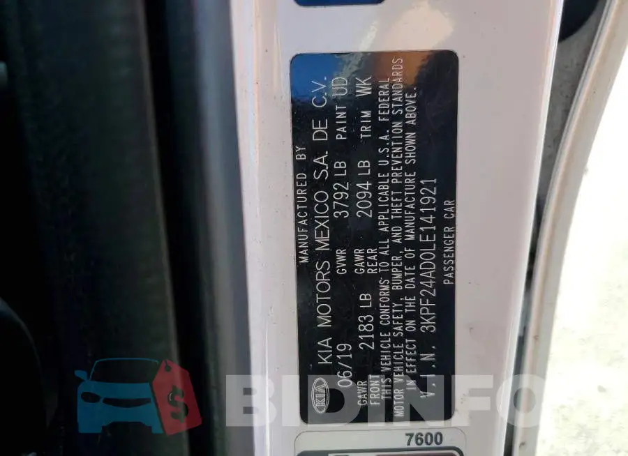 3KPF24AD0LE141921 Photo# 12