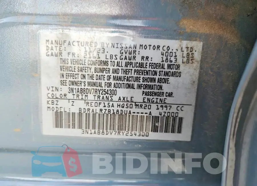 3N1AB8DV7RY254300 Photo# 12