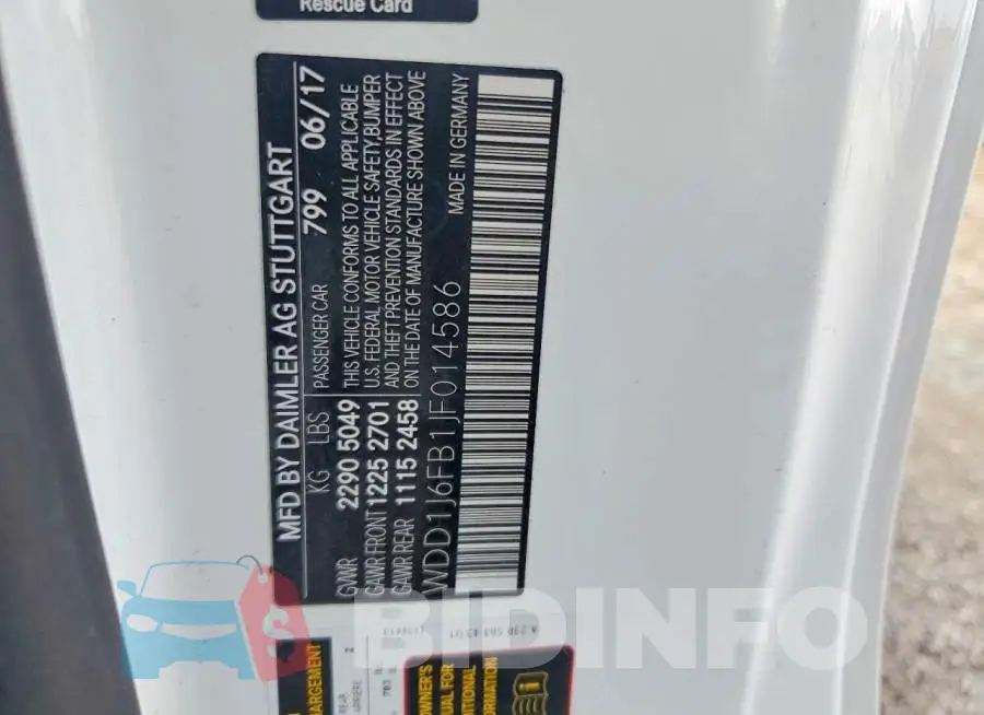 WDD1J6FB1JF014586 Photo# 12