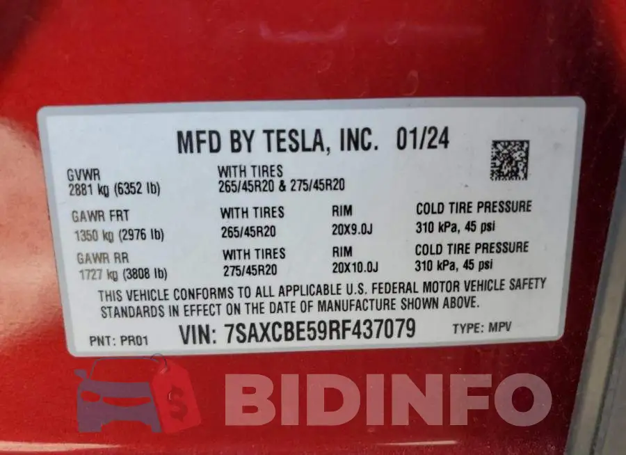 7SAXCBE59RF437079 Photo# 14