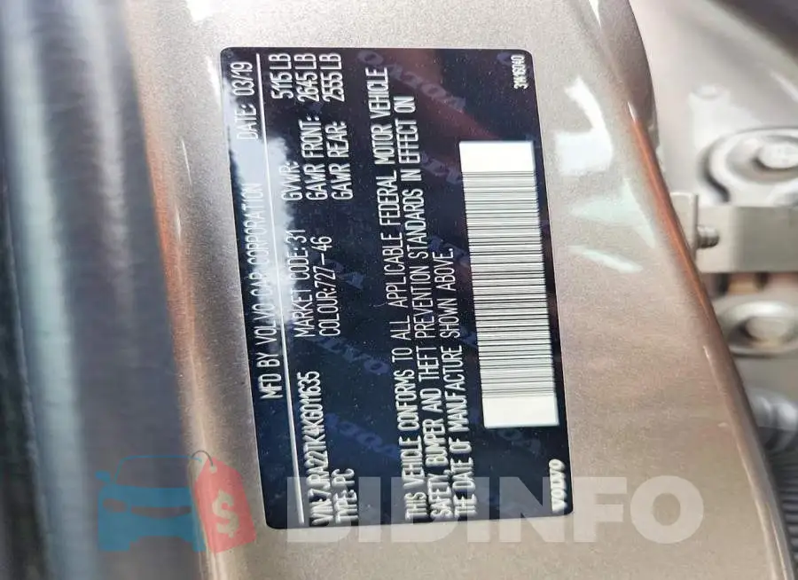 7JRA22TK4KG011635 Photo# 12