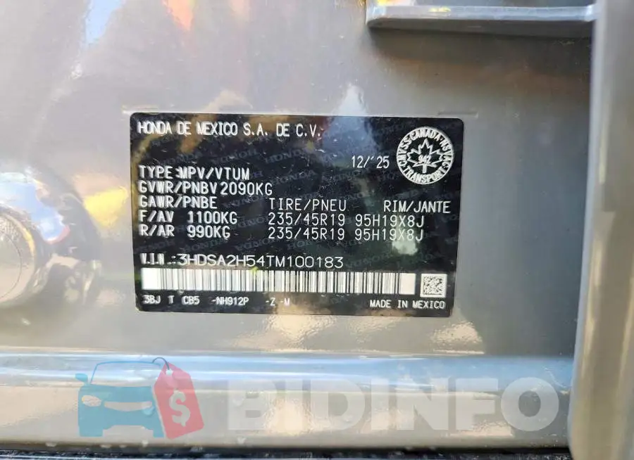 3HDSA2H54TM100183 Photo# 14