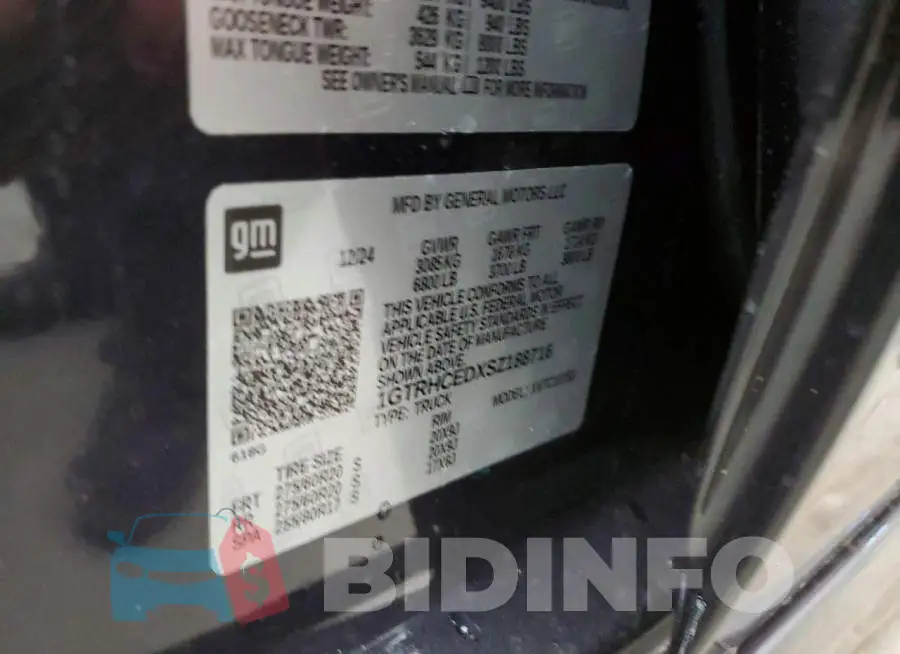 1GTRHCEDXSZ188716 Photo# 12