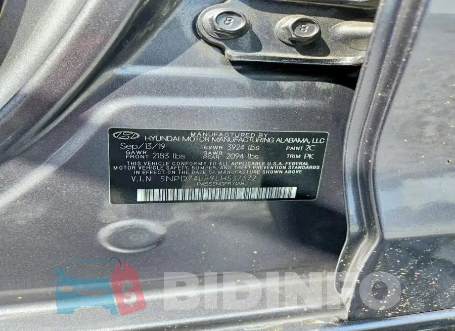 5NPD74LF9LH537672 Photo# 13