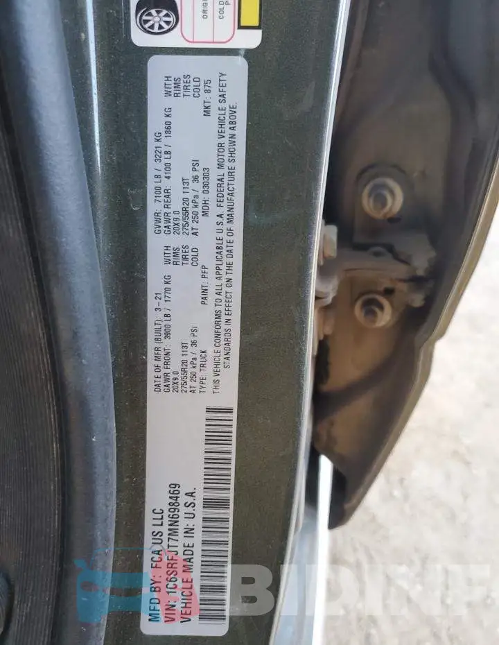 1C6SRFJT7MN698469 Photo# 12