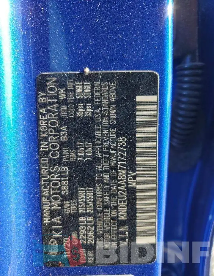 KNDEU2AA8M7172738 Photo# 13