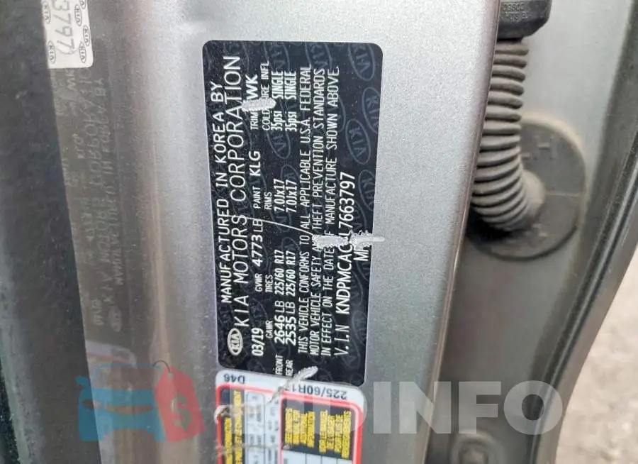 KNDPMCAC5L7663797 Photo# 13