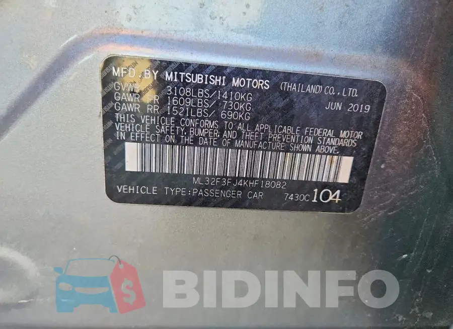 ML32F3FJ4KHF18082 Photo# 12