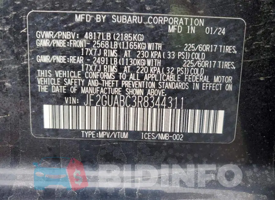 JF2GUABC3R8344311 Photo# 13