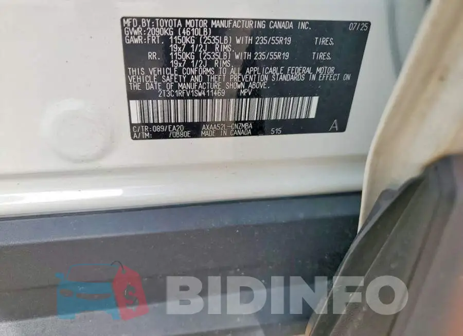 2T3C1RFV1SW411469 Photo# 12