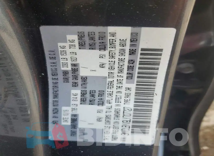 3MYDLBYV9LY707727 Photo# 12