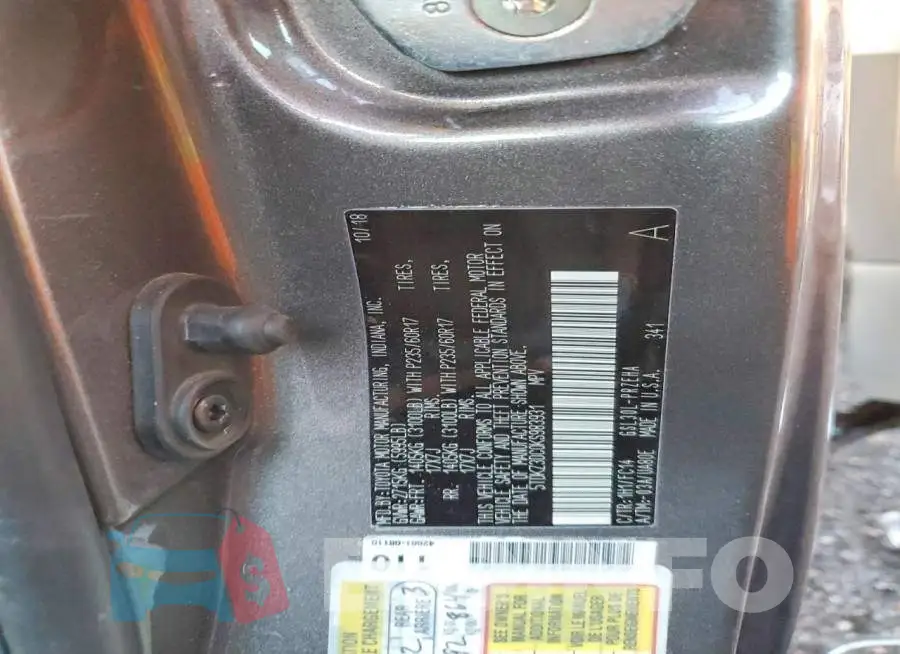 5TDKZ3DC0KS983931 Photo# 12