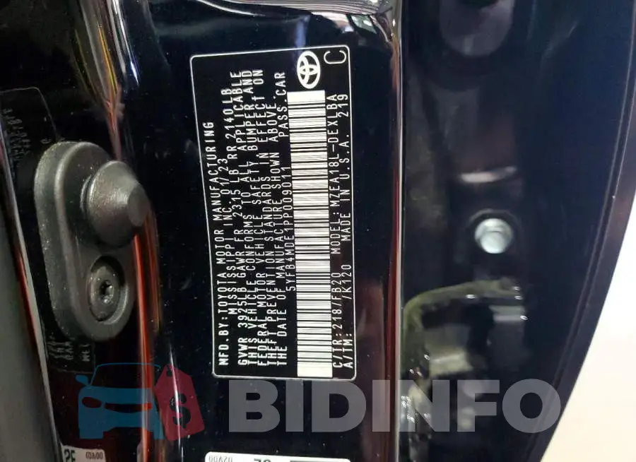 5YFB4MDE1PP009011 Photo# 12