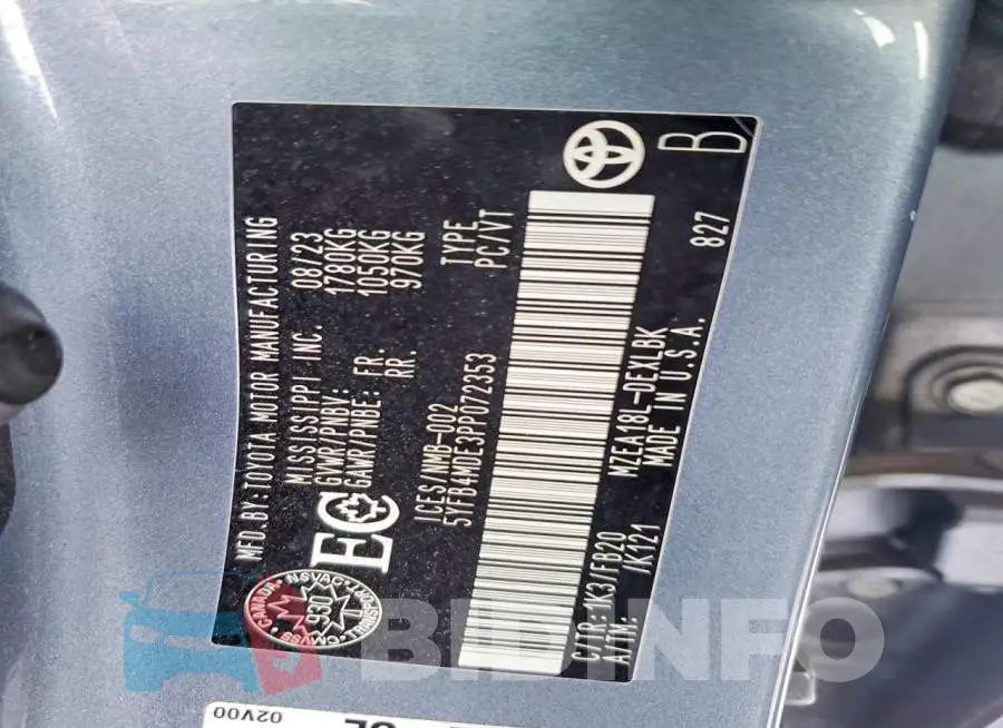 5YFB4MDE3PP072353 Photo# 13
