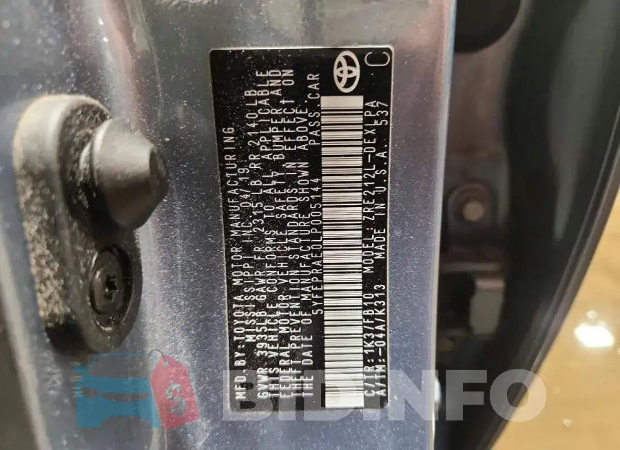 5YFEPRAE0LP005144 Photo# 12
