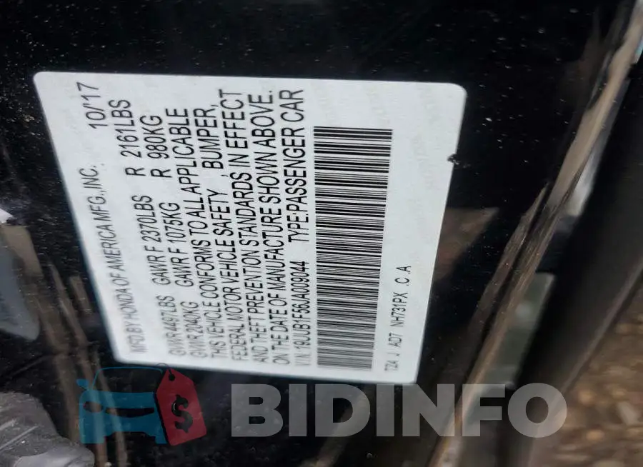 19UUB1F56JA009044 Photo# 13