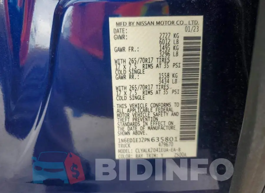 1N6ED1EJ2PN635801 Photo# 13