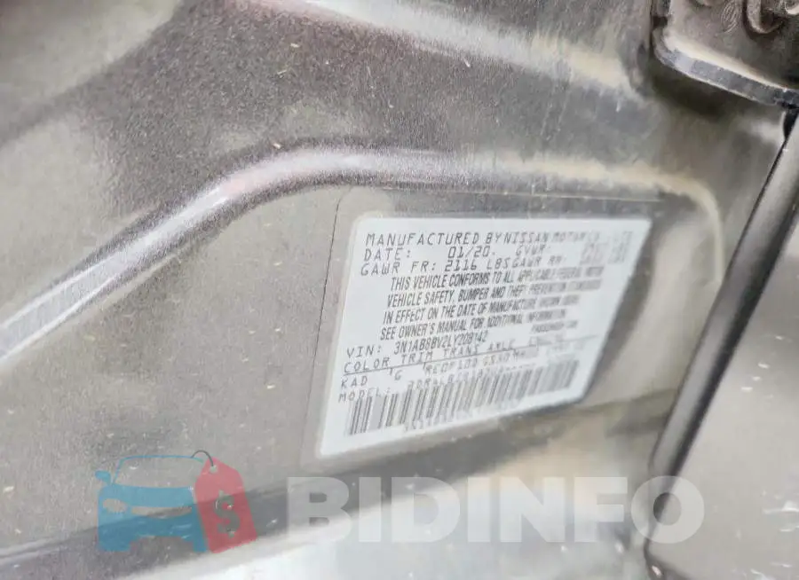 3N1AB8BV2LY208142 Photo# 12